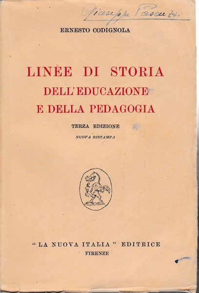 Linee di storia dell'educazione e della pedagogia