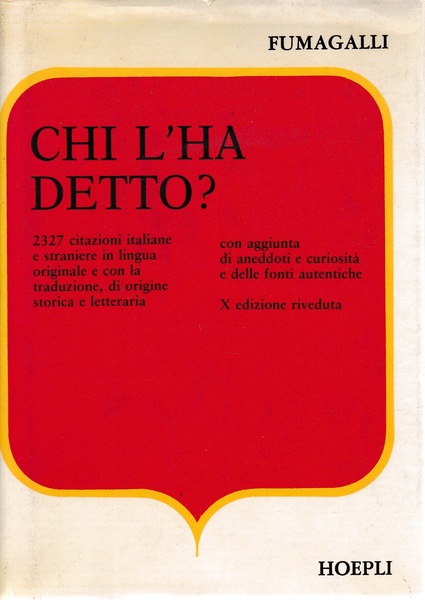 Chi l'ha detto?