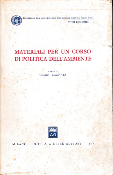 Materiali per un corso di politica dell'ambiente