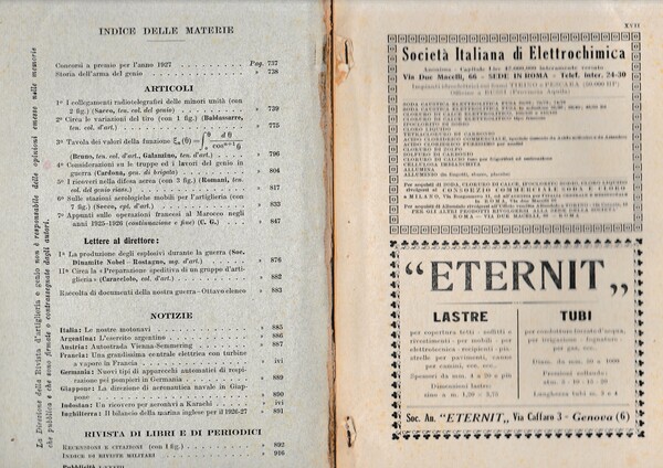 Rivista di Artiglieria e Genio. 66^ annata, Maggio 1927