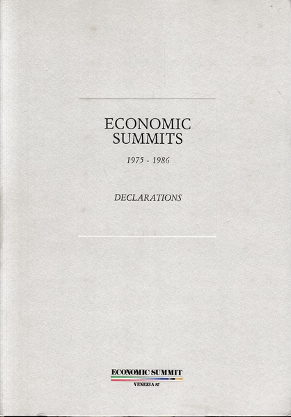 Economic Summits, Venezia '87, 1975-1986. Declarations