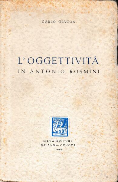L'oggettività in Antonio Rosmini