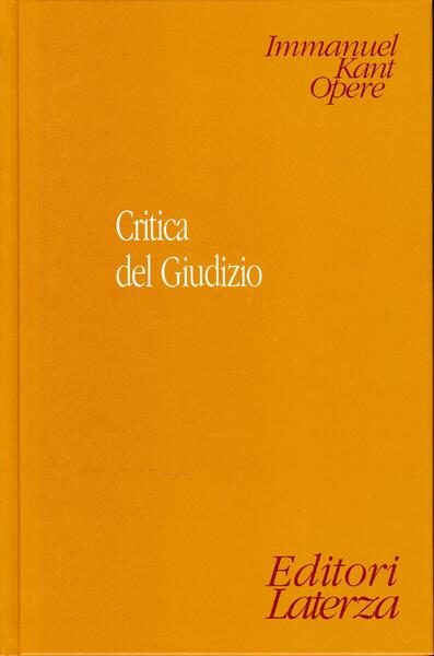 Critica del giudizio