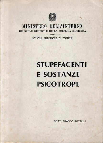 Stupefacenti e sostanze psicotrope