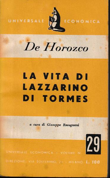 La vita di Lazzarino di Tormes