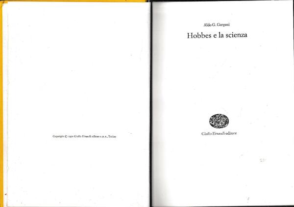 Hobbes e la scienza