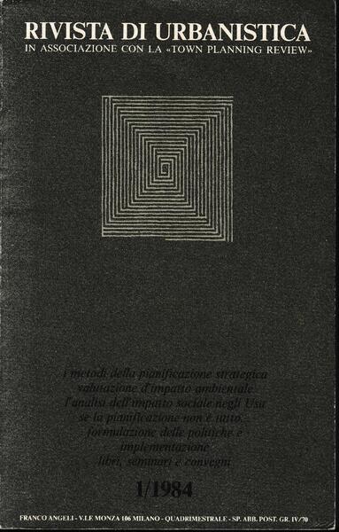 Rivista di urbanistica, vol. 1, n. 1, 1984