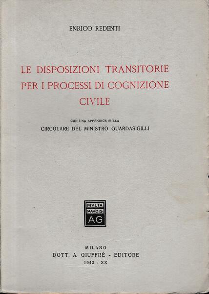 Le disposizioni transitorie per i processi di cognizione civile
