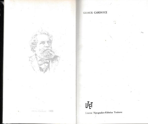 Premio Nobel 1906. Giosue Carducci
