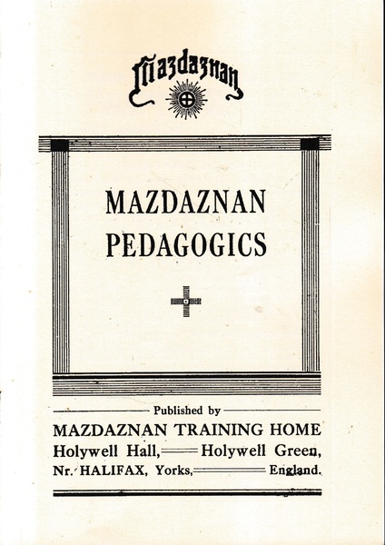 Mazdaznan Pedagogics