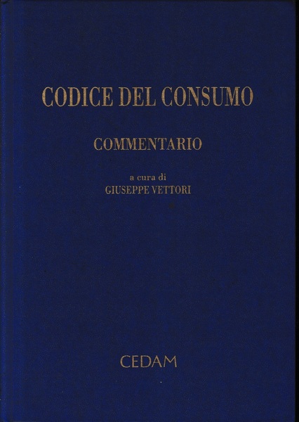 Codice del consumo. Commentario