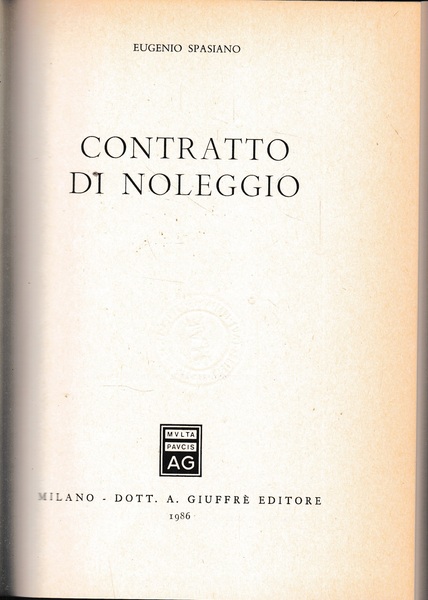 Contratto di noleggio
