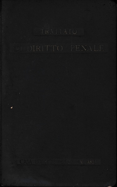 Parte generale del diritto penale, tomo 1.