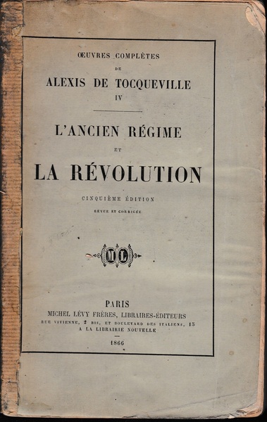 L'ancien Régime et la Révolution
