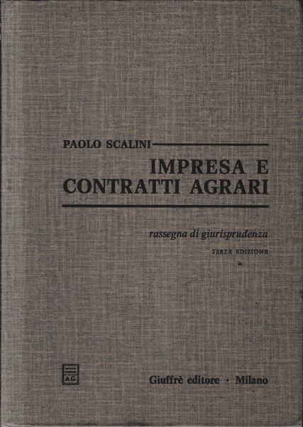 Impresa e contratti agrari