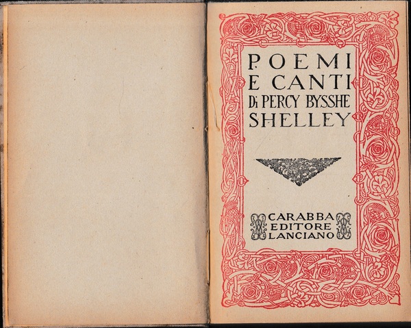 Poemi e canti di Percy Bysshe Shelley