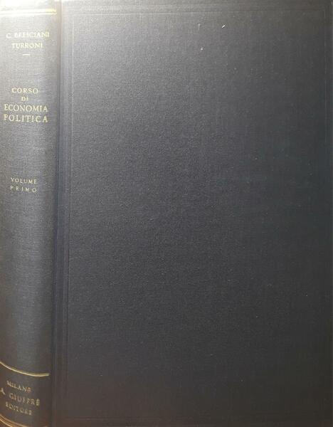 Corso di economia politica (volume I)