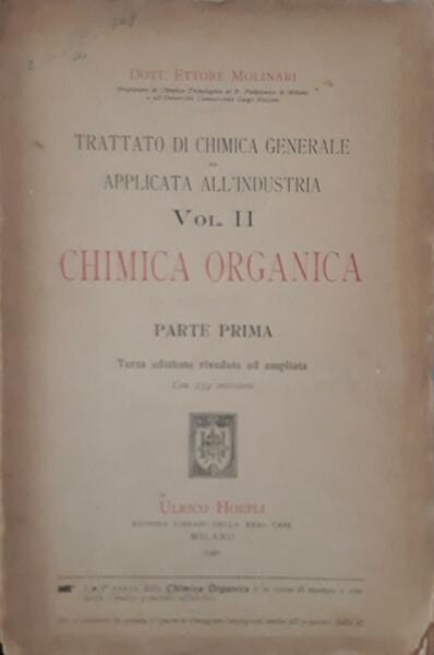 Trattato di chimica generale ed applicata all'industria (vol.II) - Chimica …