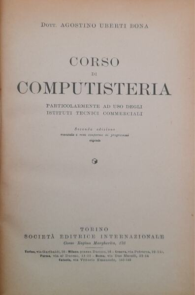 Corso di computisteria