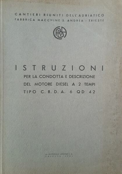 Istruzioni per l'uso, la condottsa e manutenzione del motore diesel …