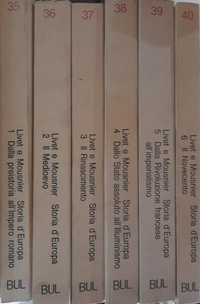 Storia d'Europa (6 volumi)