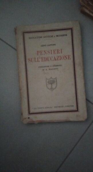 pensieri sull educazione prefazione e commento di A. saloni