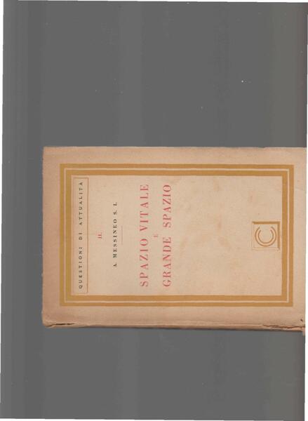 SPAZIO VITALE E GRANDE SPAZIO