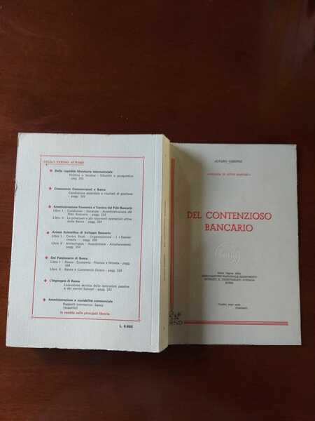 Del contenzioso Bancario