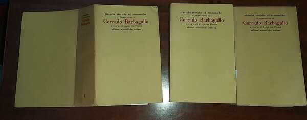 Ricerche storiche e economiche Corrado Barbagallo