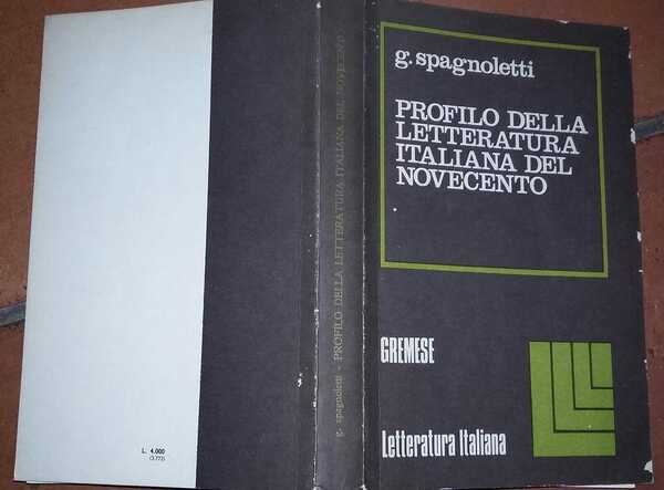 Profilo della letteratura italiana del novecento