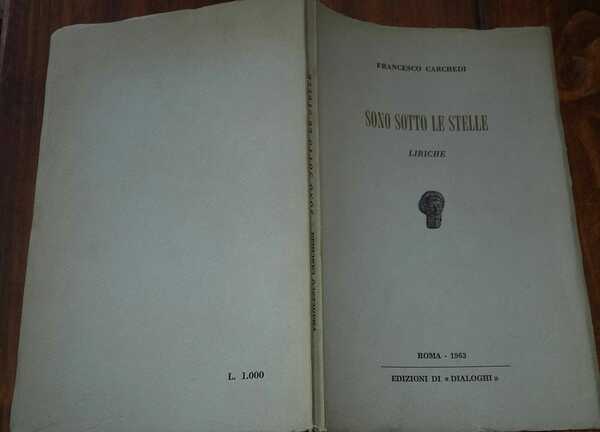 Sono sotto le stelle.Liriche