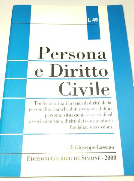 Persona e diritto civile