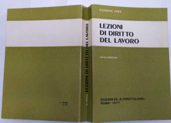 Lezioni di diritto del lavoro