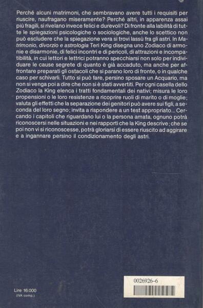 Matrimonio, divorzio &amp; astrologia