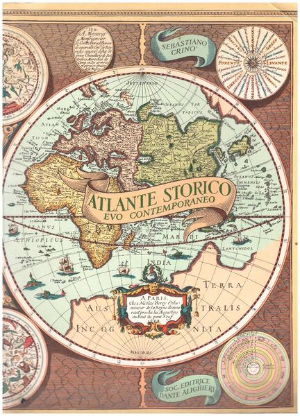 ATLANTE STORICO EVO CONTEMPORANEO CON TESTO ESPLICATIVO