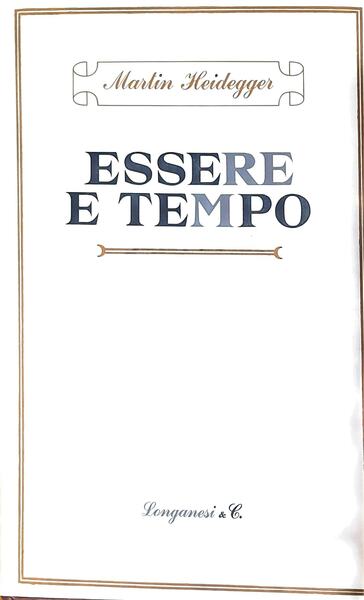 Essere e tempo