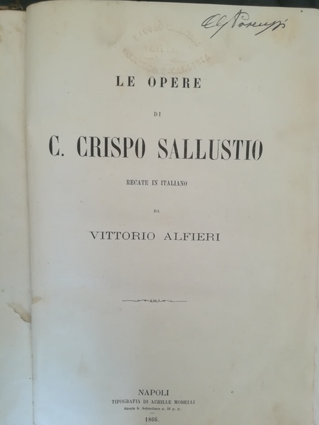 Le opere di C. Crispo Sallustio recate in italiano da …
