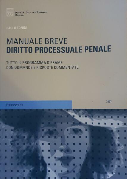 Diritto processuale penale : manuale breve : tutto il programma …