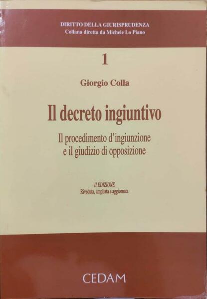 Il decreto ingiuntivo
