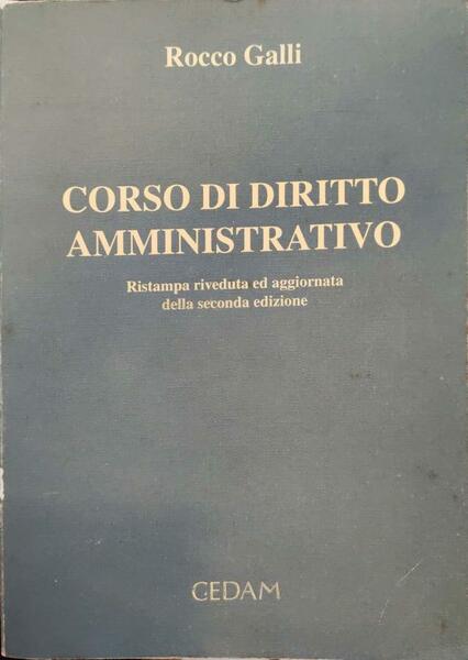 Corso di diritto amministrativo