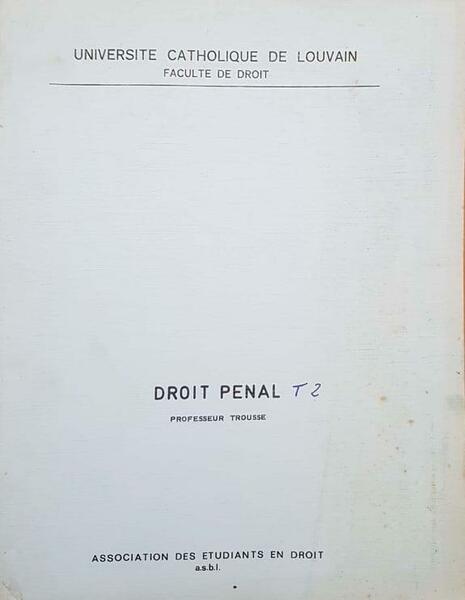 Droit Penal II