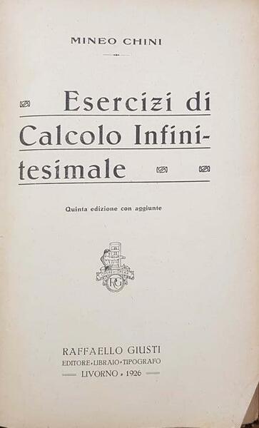 Esercizi di calcolo infinitesimale