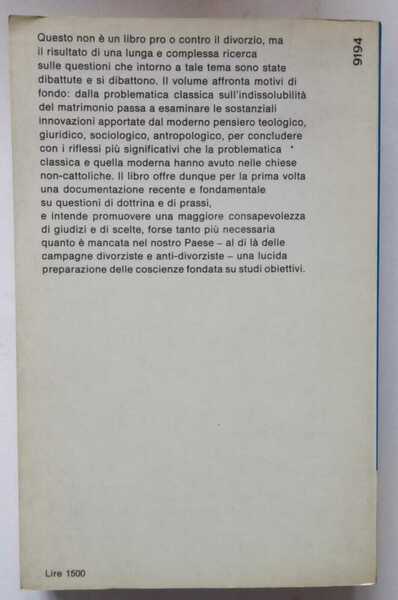 Sul divorzio