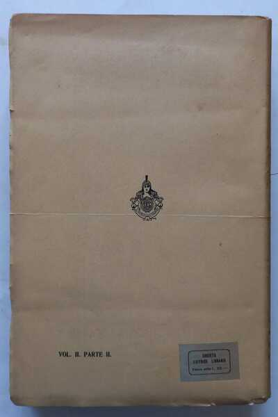 Biblioteca di Storia Economica. Volume secondo - Parte seconda