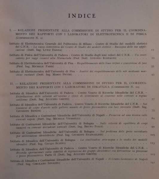 Relazioni su ricerche e studi promossi dall'Anidel (Estratti).