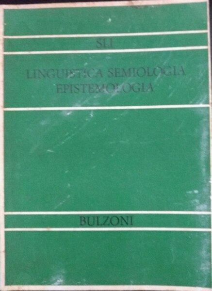 Linguistica semiologia epistemologia