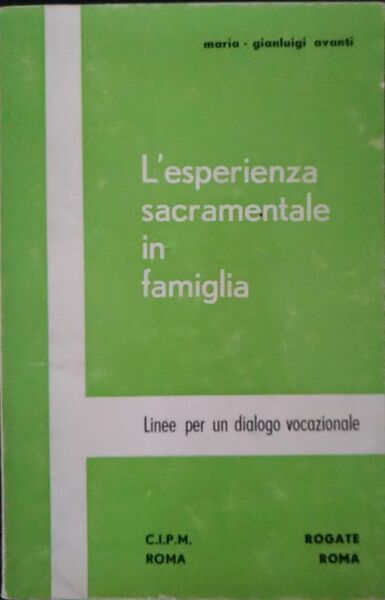 L'esperienza sacramentale in famiglia