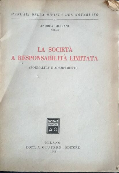 La società a responsabilità limitata
