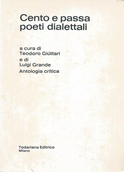 Cento e passa poeti dialettali