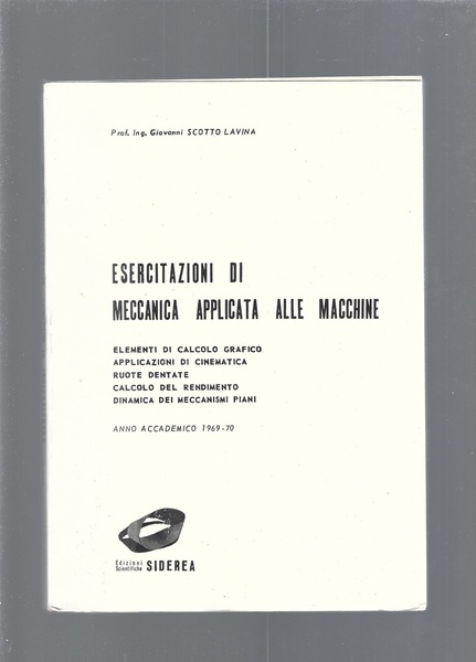 ESERCITAZIONI DI MATEMATICA APPLICATA ALLE MACCHINE
